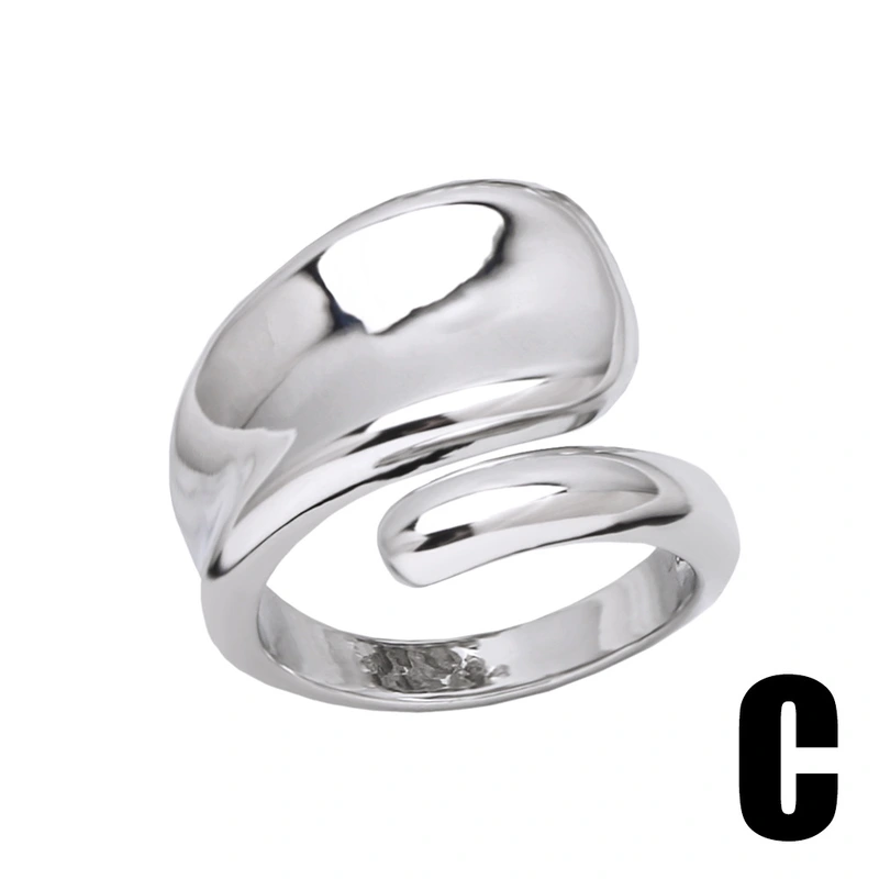 Clearance European and American jewelry round open ring niche retro double-layer gold-plated ring wholesale ris79