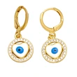 Clearance European and American jewelry personality oil drop heart-shaped devil eye earrings women's trendy all-match earrings ert56