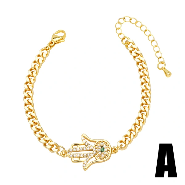 Clearance hot sale personality palm devil eye bracelet European and American fashion cycling bracelet brm02