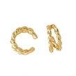 AS jewelry shopee hot selling C-shaped ear bone clip female high-grade copper gold-plated earrings erq06
