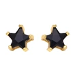 Five-pointed star earrings for women European and American style fashion simple small inlaid colored zircon star earrings era131