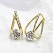 New Korean style temperament earrings high-end herringbone U-shaped earrings European and American ladies earrings