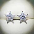 Fashion star zircon earrings for women simple temperament five-pointed star earrings beautiful and versatile student earrings