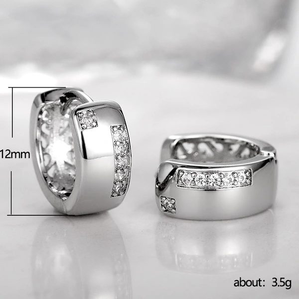 Korean fashion OL earrings simple U-shaped zircon ladies earrings source manufacturers wholesale