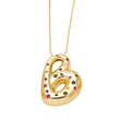 AS jewelry 26 English letters necklace gold-plated inlaid colored zircon clavicle chain nkb070