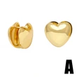 Fashion heart earrings for women niche design oval gold-plated earrings wholesale erv20