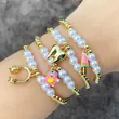 AS jewelry tooth ice cream bracelet female gold-plated oil drop pearl bracelet hand jewelry brh07