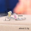  New European and American small fresh colorful bird ring Korean version cute swallow ring for Mother's Day gift