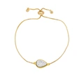 European and American hot selling teardrop-shaped pendant bracelet female niche light luxury style high-end gold-plated bracelet brb16