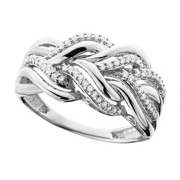 Independent station European and American multi-layer winding ring creative hollow metal geometric twist ring for men and women