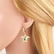 AS jewelry new hot selling copper plated real gold turtle oil drop pendant earrings earrings erg54 earrings