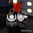   Factory direct sales design earrings imitation opal star and moon earrings exquisite niche earrings
