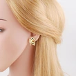 New hot selling butterfly earrings for women gold-plated and inlaid with zircon five-pointed star love earrings ert76