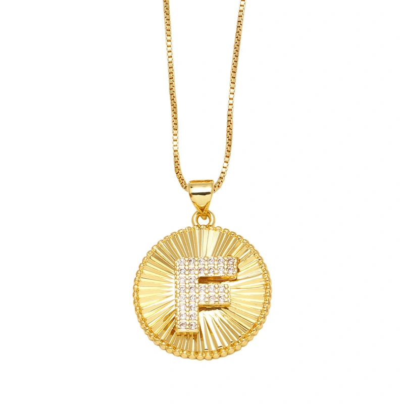 AS jewelry new hot selling 26 English letters pendant necklace clavicle chain nkb785 necklace