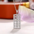 Fashionable and versatile new jewelry full of diamonds Lucky abacus pendant sweater chain personalized necklace wholesale