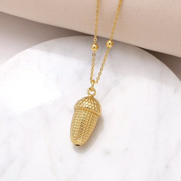 Jewelry elephant gold-plated necklace female chestnut bear smooth hip-hop pendant clavicle chain nkr21