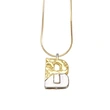 AS jewelry European and American 26 English letters pendant necklace female two-color gold-plated clavicle chain nkp20