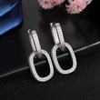 New design earrings for women, fashionable and personalized hoop earrings, engagement party matching jewelry