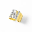 AS jewelry European and American hot-selling gold-plated glossy white K26 English letter ring ring rir75 ring