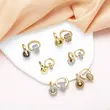 AS jewelry hot selling irregular pendant earrings female gold-plated zircon earrings earrings era344