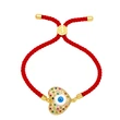 European and American new love devil eye red rope bracelet female personality fashion heart shaped eye bracelet brd97