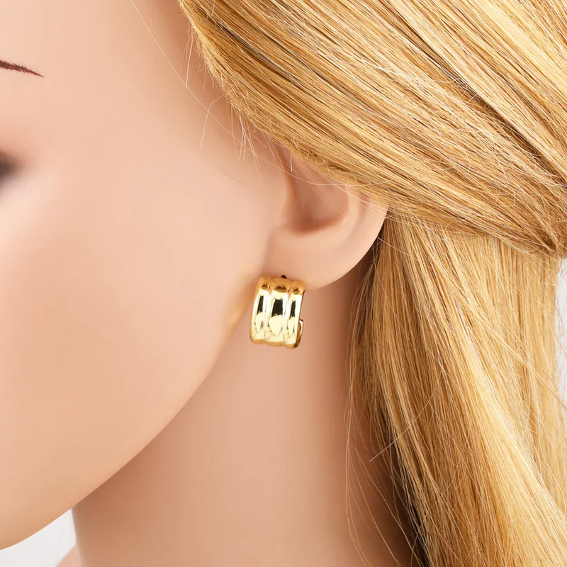 AS jewelry European and American hot-selling copper plated 18k gold polished love heart shell earrings earrings female era181