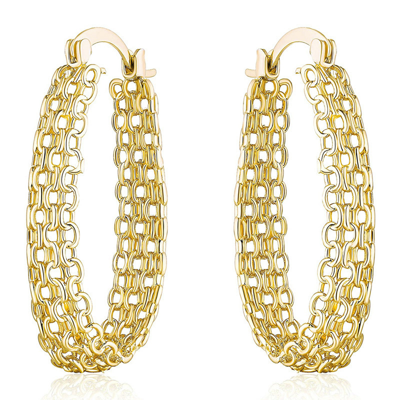  European and American temperament light luxury earrings women's fashion hot-selling hollow design earrings French popular earrings