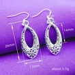  Horse eye hollow pattern ear hook European and American popular retro earring metal earring