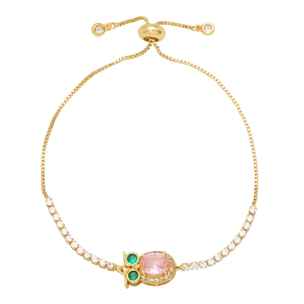Clearance sale European and American style owl bracelet unisex fashion niche design versatile zircon bracelet brg09