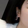  Live broadcast celebrity light luxury high-end earrings for women colorful eye-catching geometric jewelry niche hot selling super hot items