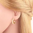 Personalized fashion pearl earrings for women retro luxury niche geometric C-shaped earrings era161