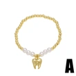 AS jewelry tooth ice cream bracelet female gold-plated oil drop pearl bracelet hand jewelry brh07