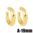 Design sense C-shaped thread personality ear clip European and American simple cold style no ear piercing ear bone earrings female era127