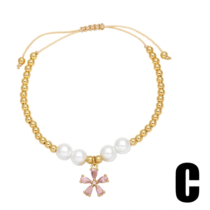 AS jewelry European and American tree of life pendant bracelet gold-plated zircon butterfly flower bracelet hand jewelry brd32