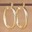 Middle East hot selling new earrings fashionable exaggerated heavy earrings line geometric design U-shaped style