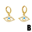 Hot selling devil eye earrings female niche personality European and American retro sun and moon earrings earrings ert45