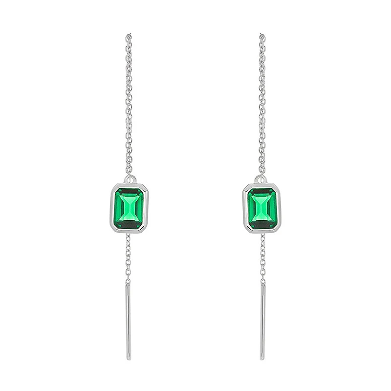  European and American design chain earrings for women, personality and temperament geometric jewelry, popular and eye-catching niche style