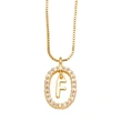 AS jewelry new style inlaid zircon 26 English letters necklace female gold-plated clavicle chain nka019