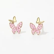 Korean cute small butterfly earrings, simple and elegant small earrings, the same style as the Internet celebrity fairy earrings