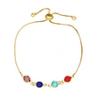Clearance European and American jewelry fashion simple color crystal bracelet women's adjustable pull bracelet brk60