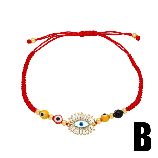 Clearance Devil's Eye Bracelet Women's Flushing Rope Hand-woven Adjustable Bracelet Wholesale brk23
