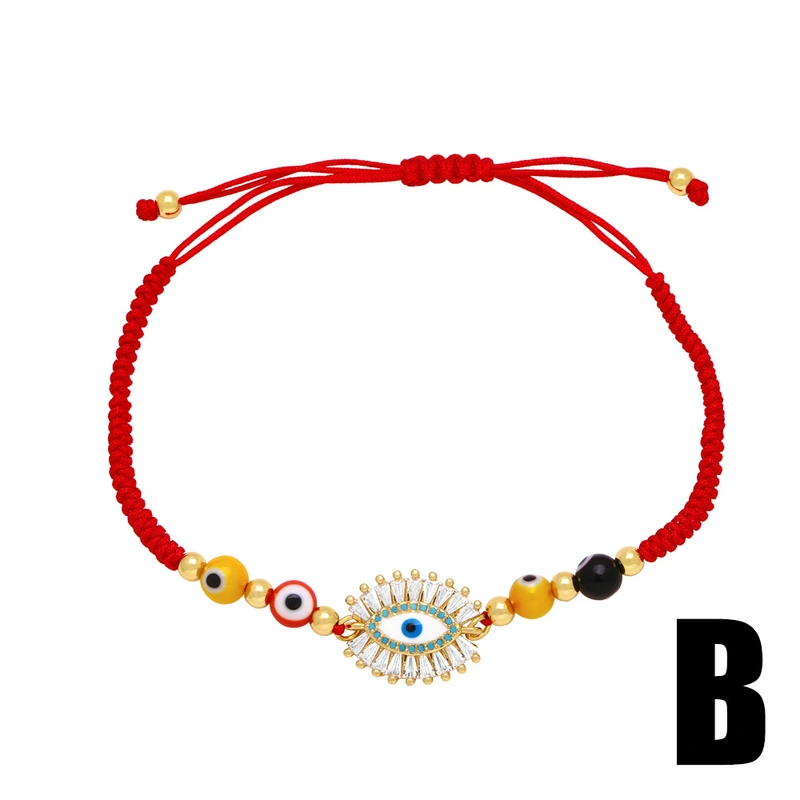 Clearance Devil's Eye Bracelet Women's Flushing Rope Hand-woven Adjustable Bracelet Wholesale brk23