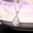 Source new Angel's Tears water drop zircon necklace simple pear-shaped necklace wholesale