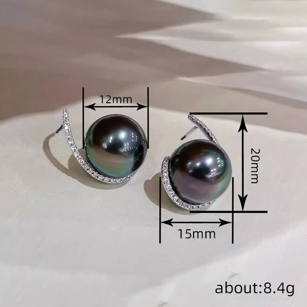 Live broadcast personality imitation pearl earrings women's exquisite and elegant temperament earrings princess niche daily style