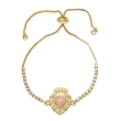 AS jewelry new color love heart pendant adjustable bracelet hand jewelry brg85 bracelet
