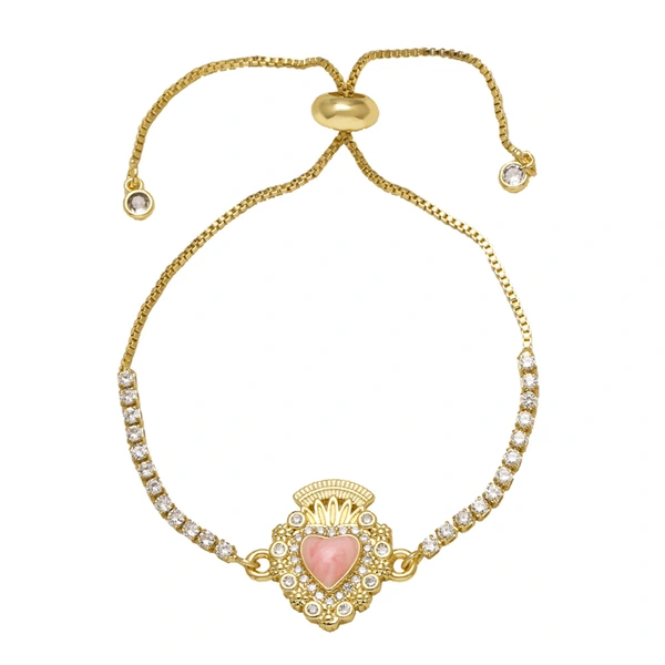 AS jewelry new color love heart pendant adjustable bracelet hand jewelry brg85 bracelet