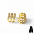 AS jewelry full zircon double layer non-pierced ear bone clip earrings female era077 earrings