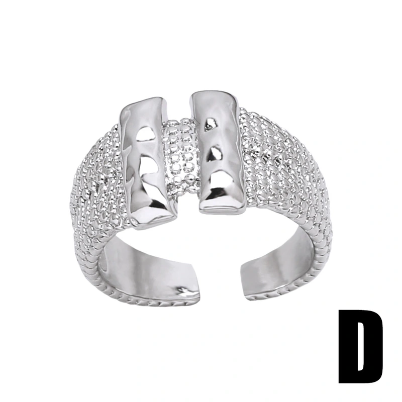 Clearance European and American jewelry round open ring niche retro double-layer gold-plated ring wholesale ris79