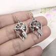  Japanese and Korean retro hummingbird earrings street trendy hip-hop fashion flower pendant bird all-match earrings for women