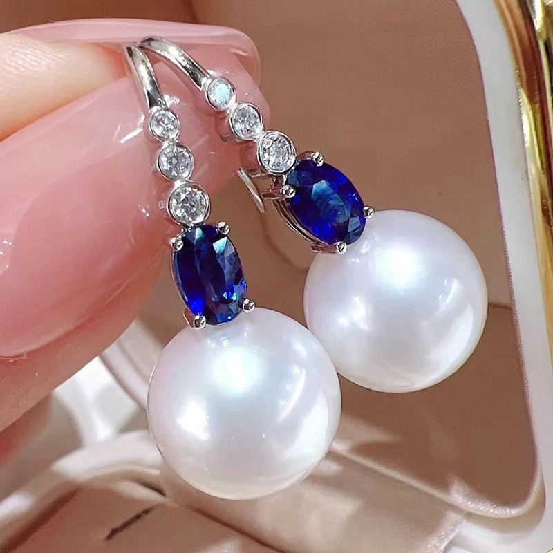  European and American fashion sense light luxury celebrity earrings imitation pearl pendant simple earrings evening match earrings